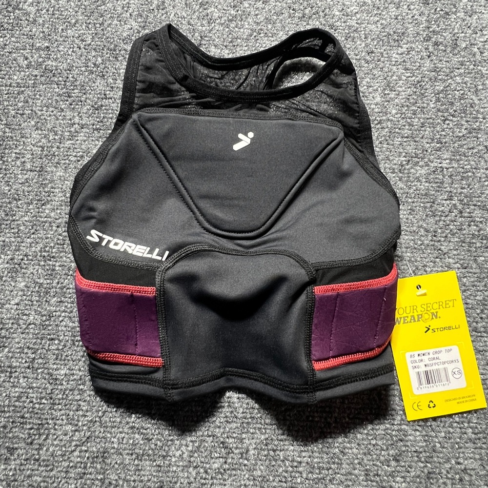 Storelli Womens BodyShield Padded Protective Soccer Sports Bra WBSFPCTOPCORXS